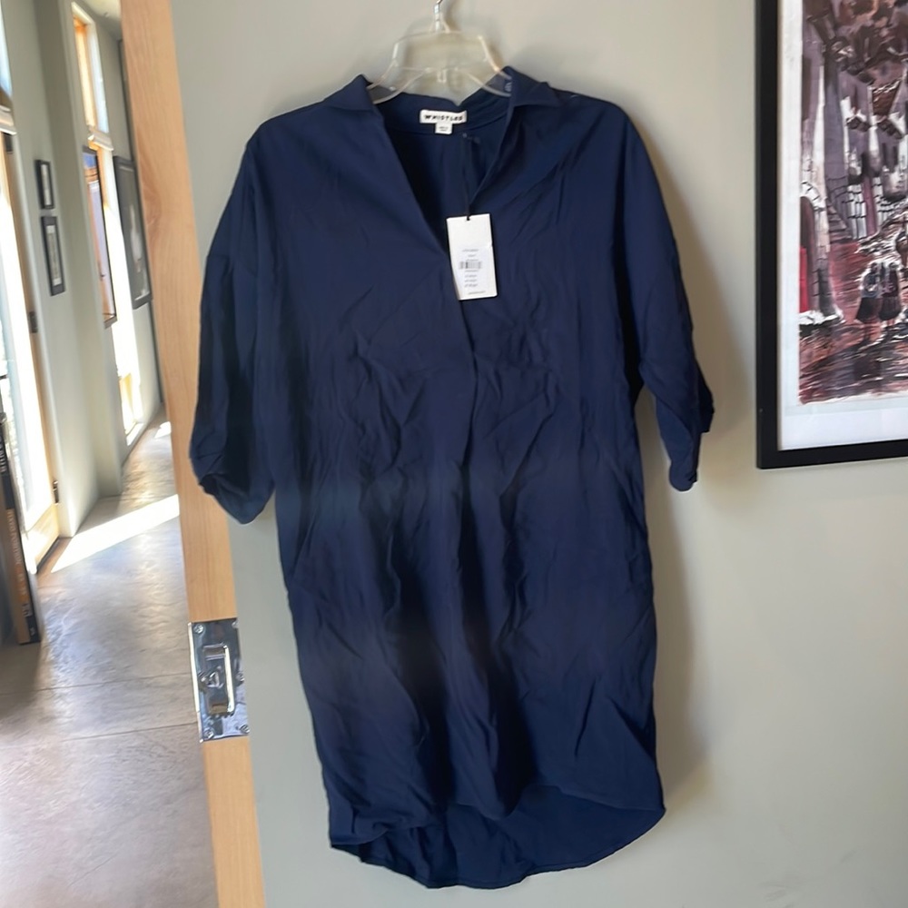 whistles navy dress